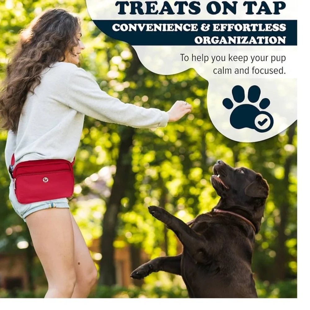 Pup Culture 3-in-1 Crossbody Dog Walking Bag & Treat Pouch
